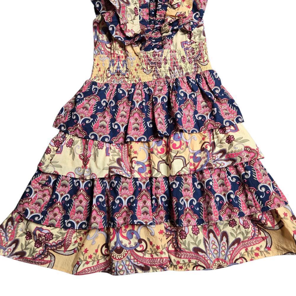 Caroline Constas Tiered Ruffle Shoulder Mini Dress Size: S - Picture 2 of 7